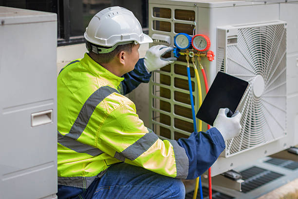 Professional Hvac Installation technician working in Albany, WI